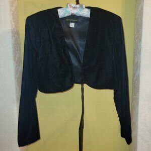 Scott McClintock Black Velvety Bolero Jacket